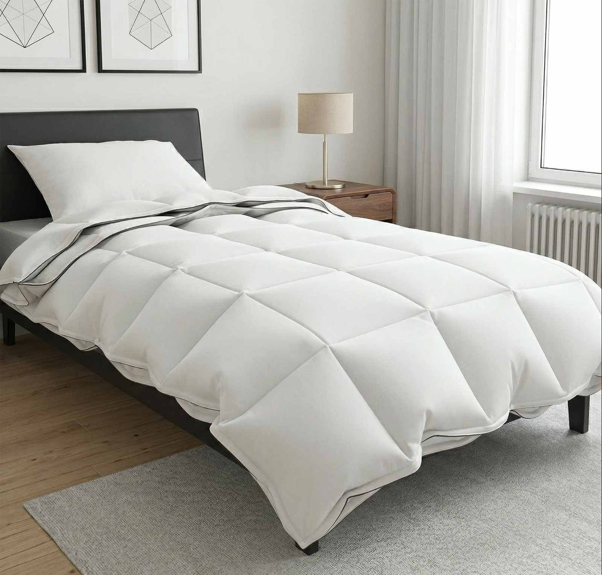 Couette 100% Coton Blanc